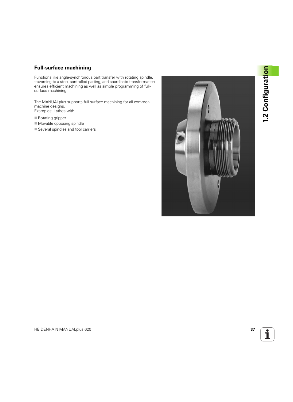 Full-surface machining, 2 configur ation | HEIDENHAIN SW 54843x-02 User Manual | Page 37 / 619