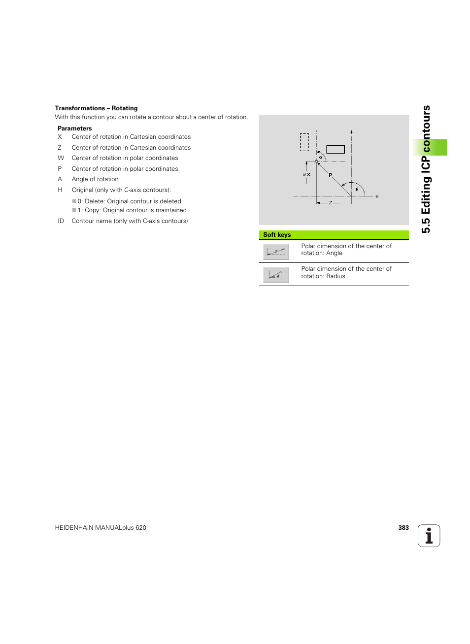 5 editing icp cont ours | HEIDENHAIN SW 54843x-02 User Manual | Page 383 / 619