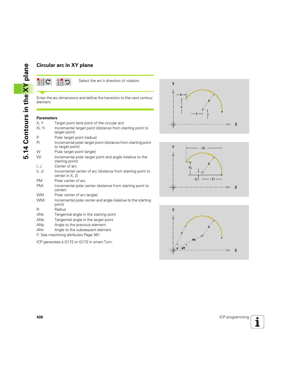 Circular arc in xy plane, 14 cont ours in the xy plane | HEIDENHAIN SW 54843x-02 User Manual | Page 436 / 619