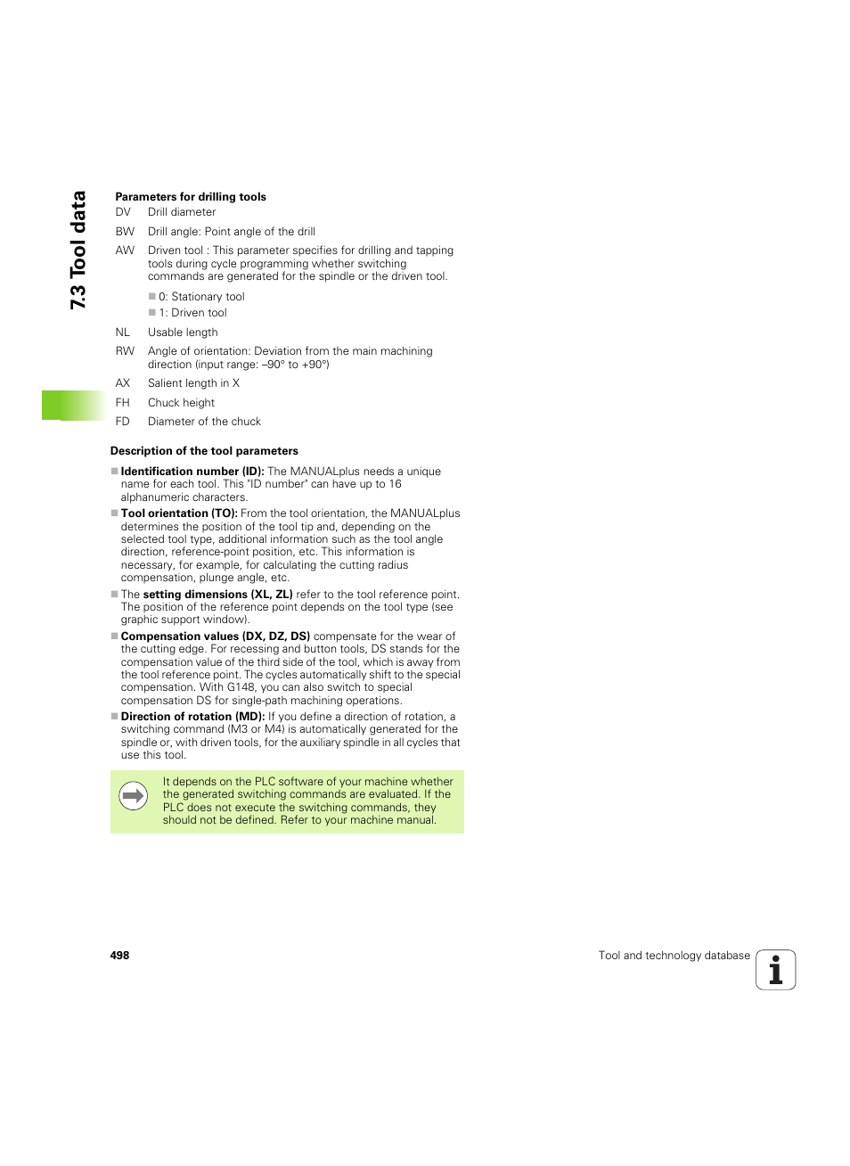 3 t ool data | HEIDENHAIN SW 54843x-02 User Manual | Page 498 / 619