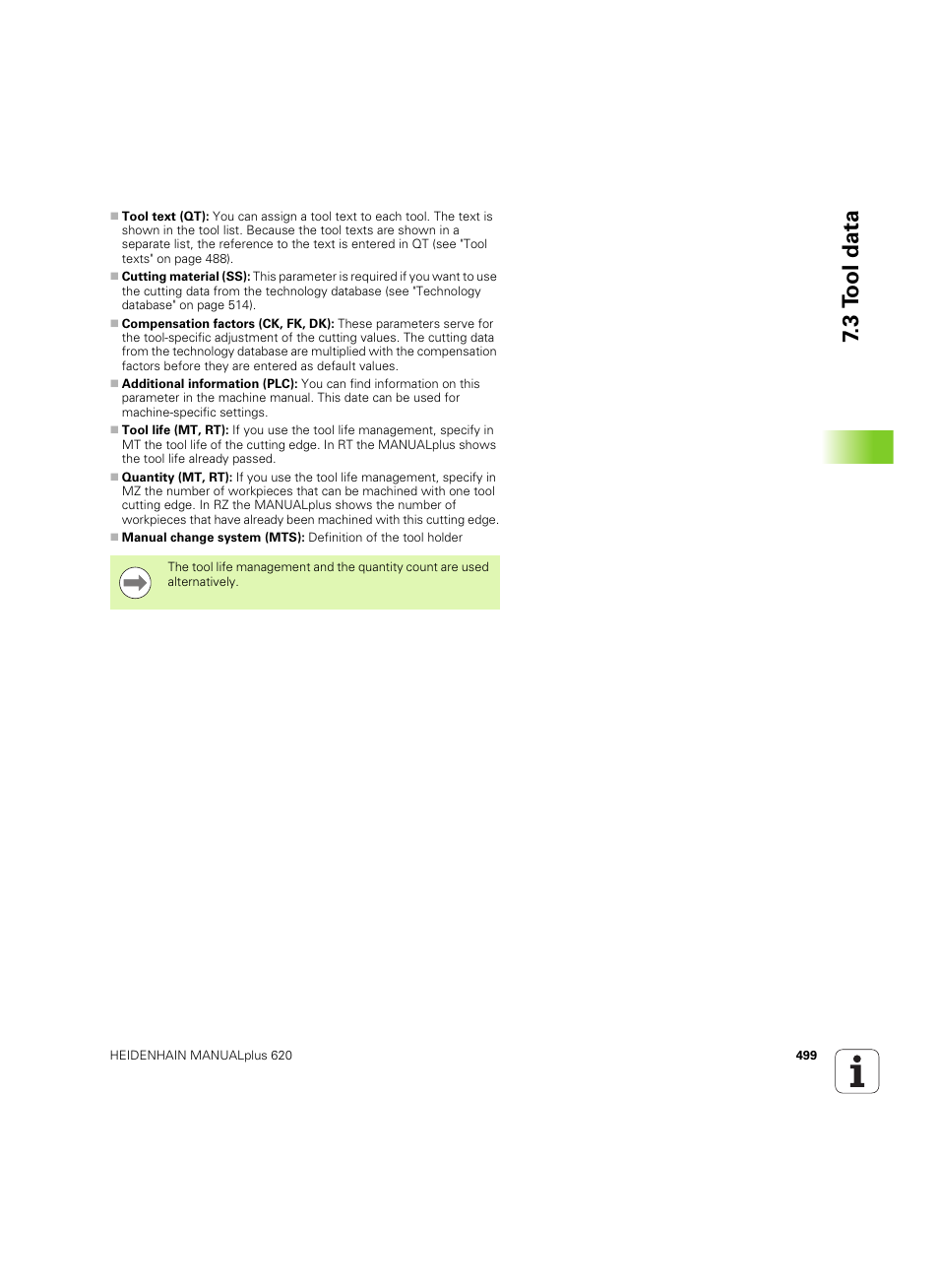 3 t ool data | HEIDENHAIN SW 54843x-02 User Manual | Page 499 / 619