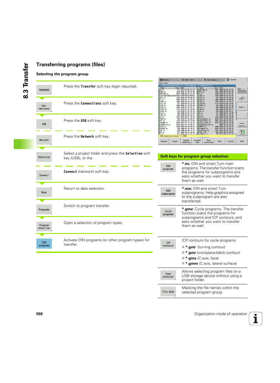 Transferring programs (files), 3 t ransf er | HEIDENHAIN SW 54843x-02 User Manual | Page 558 / 619