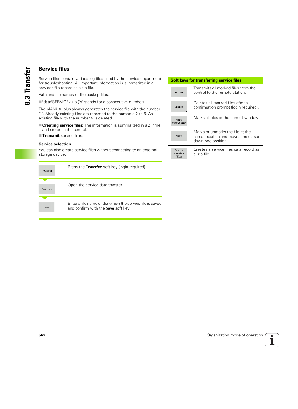 Service files, 3 t ransf er | HEIDENHAIN SW 54843x-02 User Manual | Page 562 / 619