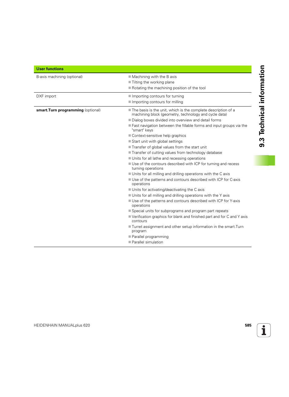 3 t e c hnical inf o rm ation | HEIDENHAIN SW 54843x-02 User Manual | Page 585 / 619