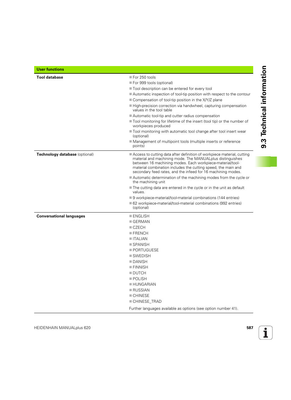 3 t e c hnical inf o rm ation | HEIDENHAIN SW 54843x-02 User Manual | Page 587 / 619