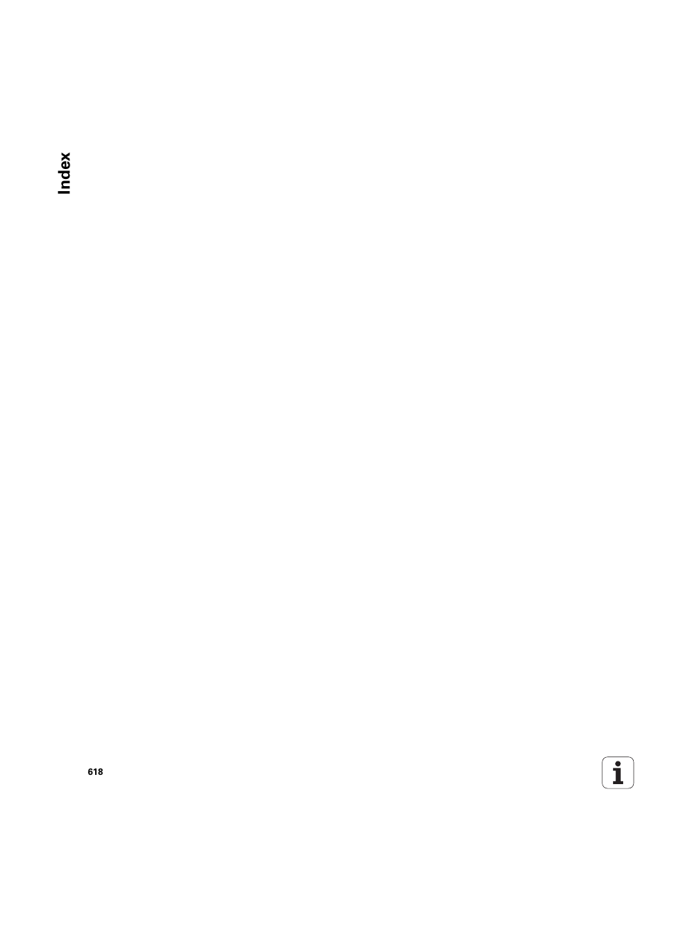 Index | HEIDENHAIN SW 54843x-02 User Manual | Page 618 / 619