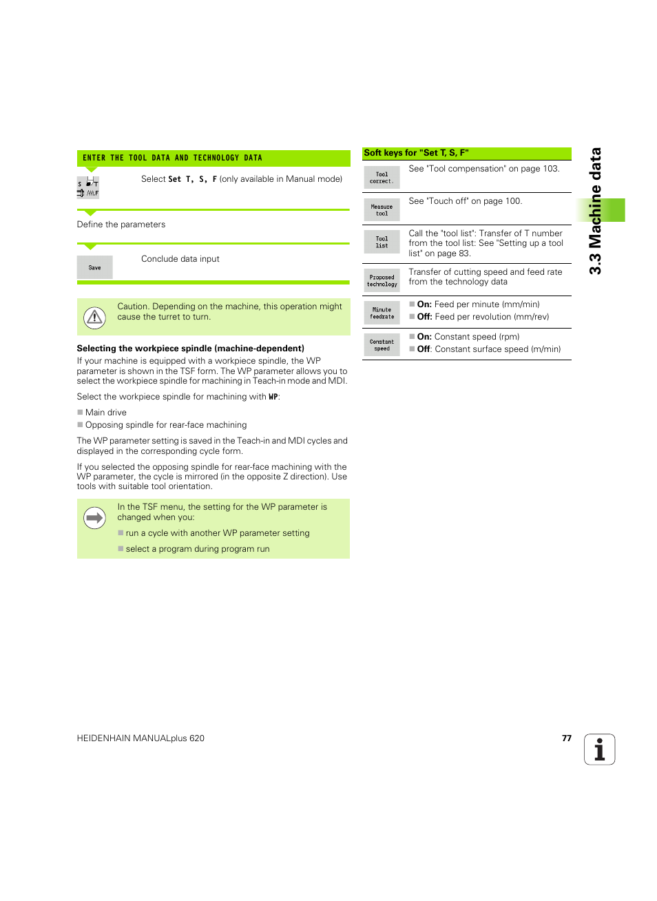 3 mac h ine data | HEIDENHAIN SW 54843x-02 User Manual | Page 77 / 619
