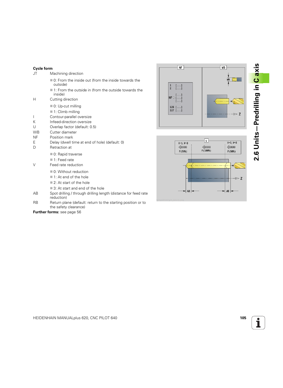 6 units—pr e dr illing in c axis | HEIDENHAIN SW 54843x-02 DIN Programming User Manual | Page 105 / 601