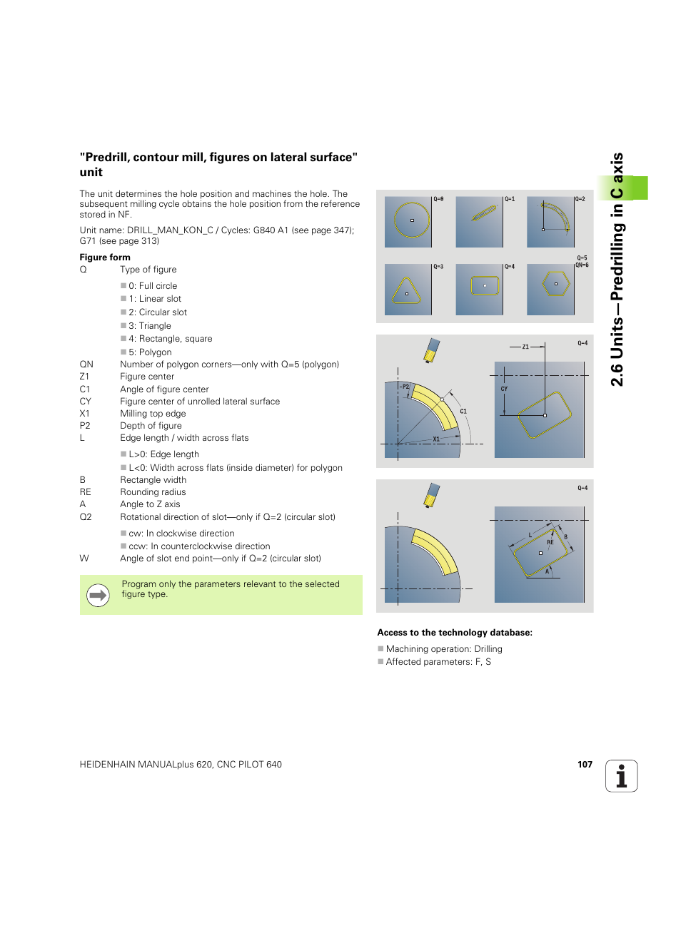 6 units—pr e dr illing in c axis | HEIDENHAIN SW 54843x-02 DIN Programming User Manual | Page 107 / 601