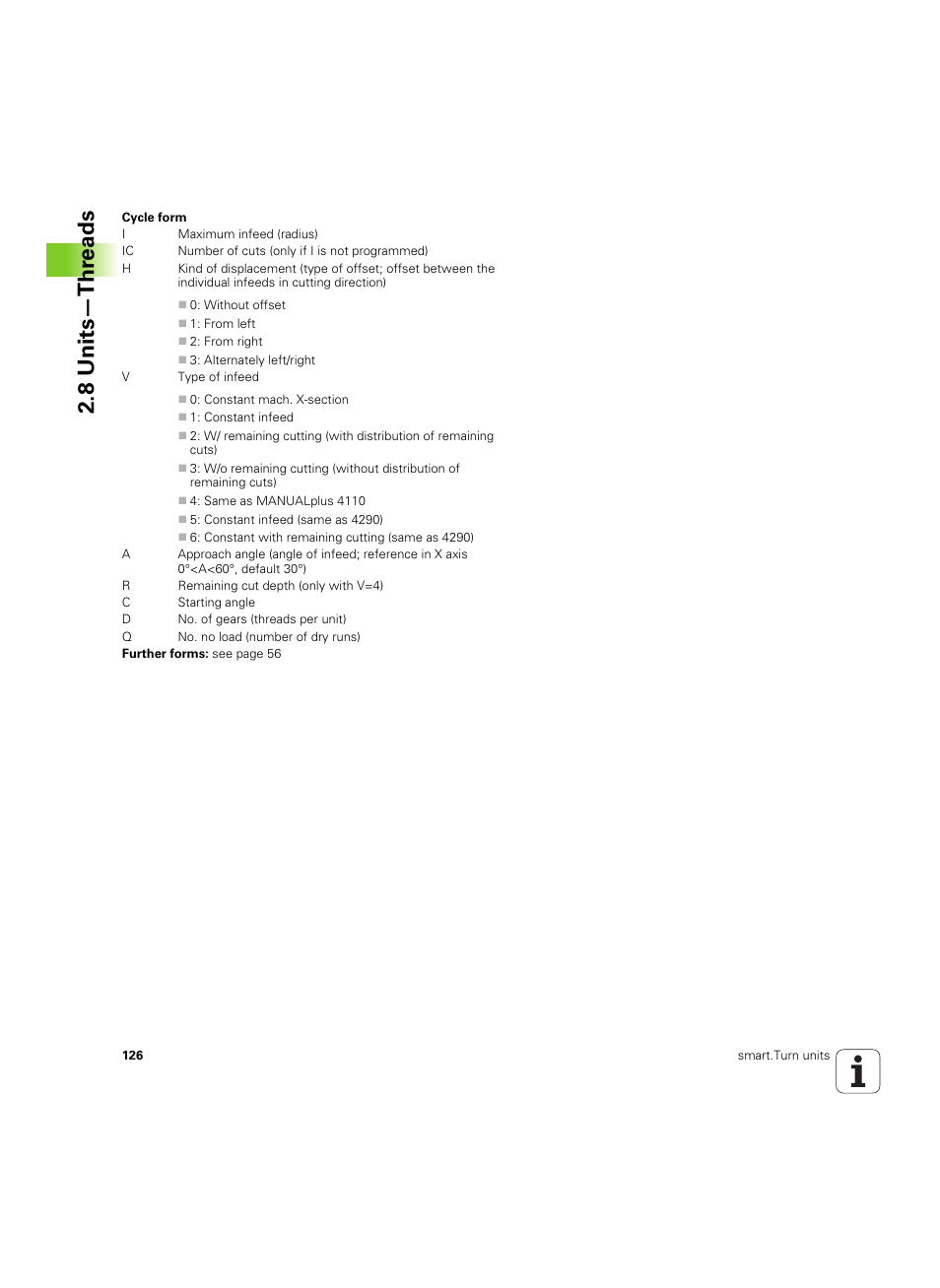 8 units—thr eads | HEIDENHAIN SW 54843x-02 DIN Programming User Manual | Page 126 / 601