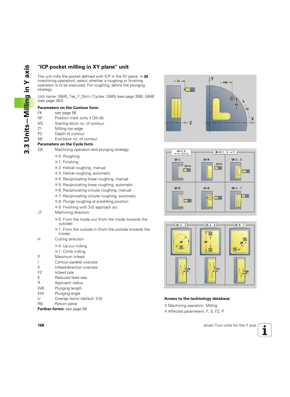 Icp pocket milling in xy plane" unit, 3 units—milling in y axis | HEIDENHAIN SW 54843x-02 DIN Programming User Manual | Page 168 / 601