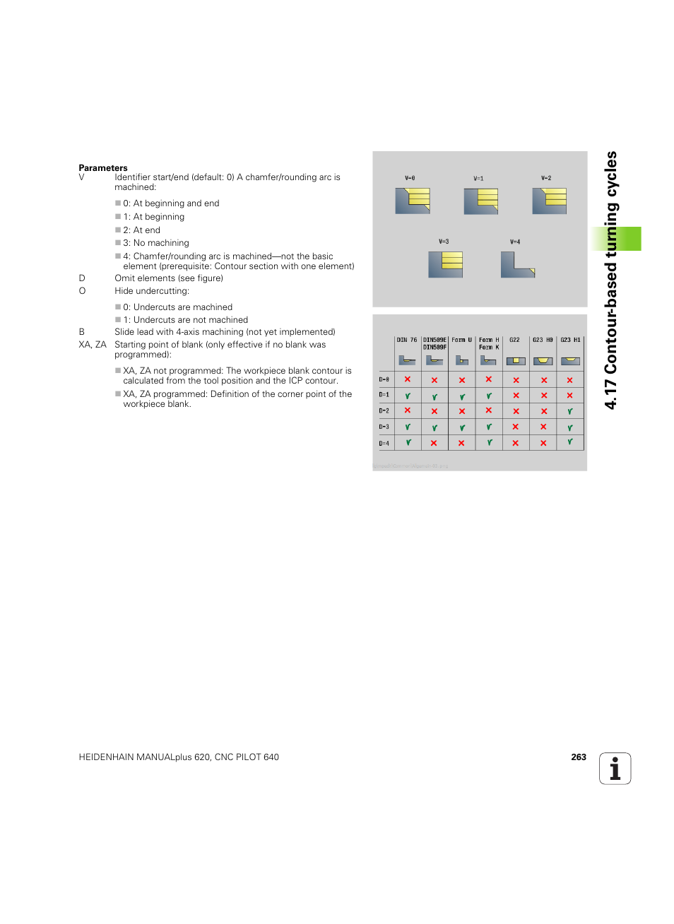 1 7 cont our -based t u rn ing cy cles | HEIDENHAIN SW 54843x-02 DIN Programming User Manual | Page 263 / 601