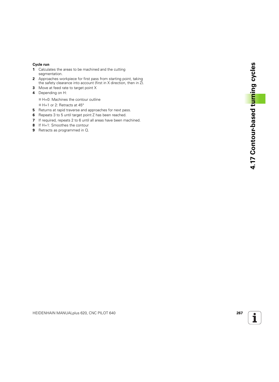 1 7 cont our -based t u rn ing cy cles | HEIDENHAIN SW 54843x-02 DIN Programming User Manual | Page 267 / 601