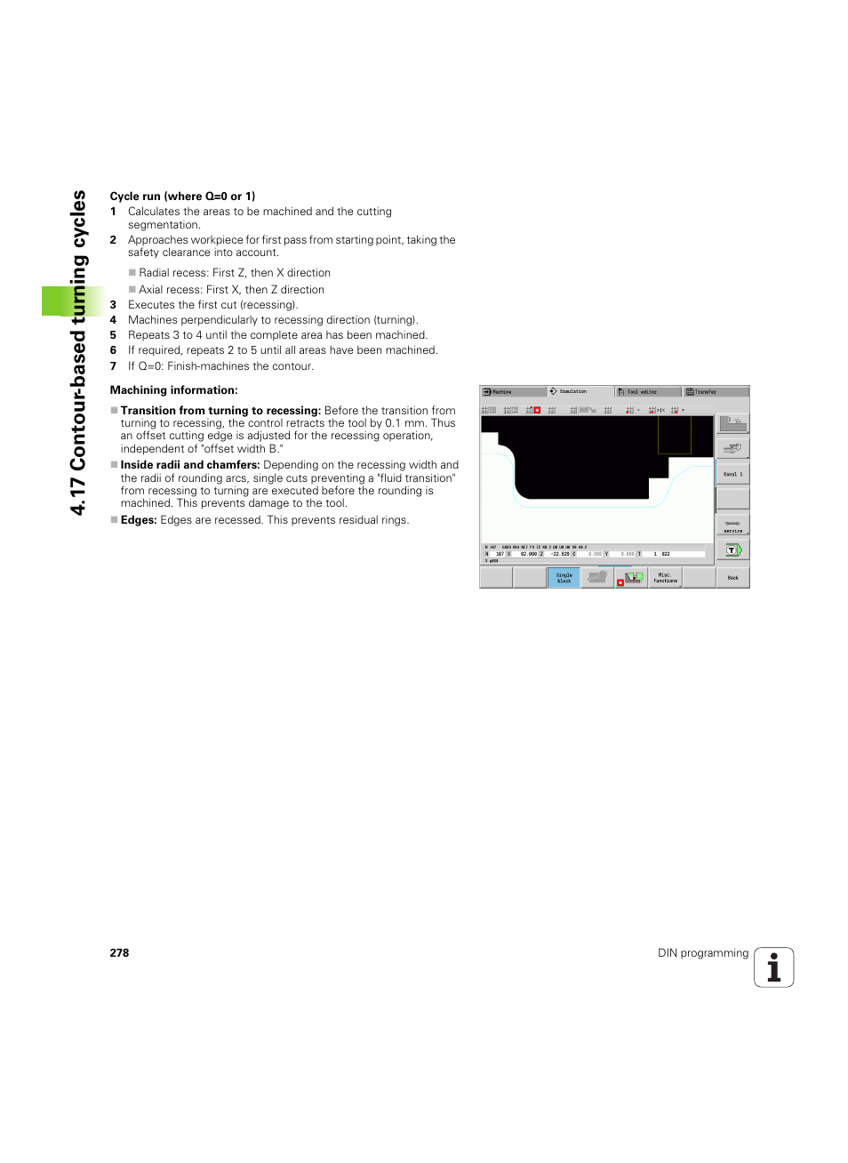 1 7 cont our -based t u rn ing cy cles | HEIDENHAIN SW 54843x-02 DIN Programming User Manual | Page 278 / 601
