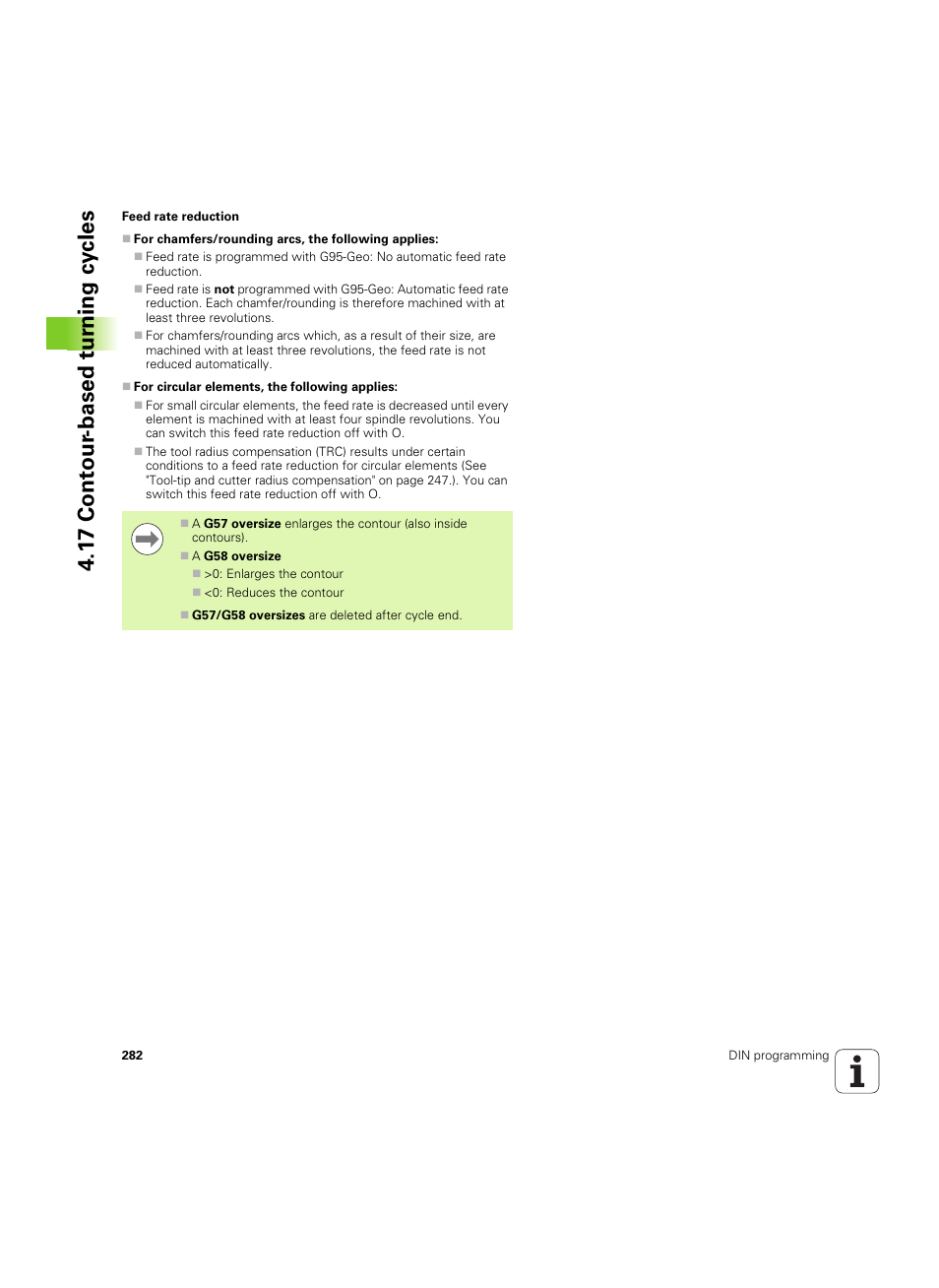 1 7 cont our -based t u rn ing cy cles | HEIDENHAIN SW 54843x-02 DIN Programming User Manual | Page 282 / 601