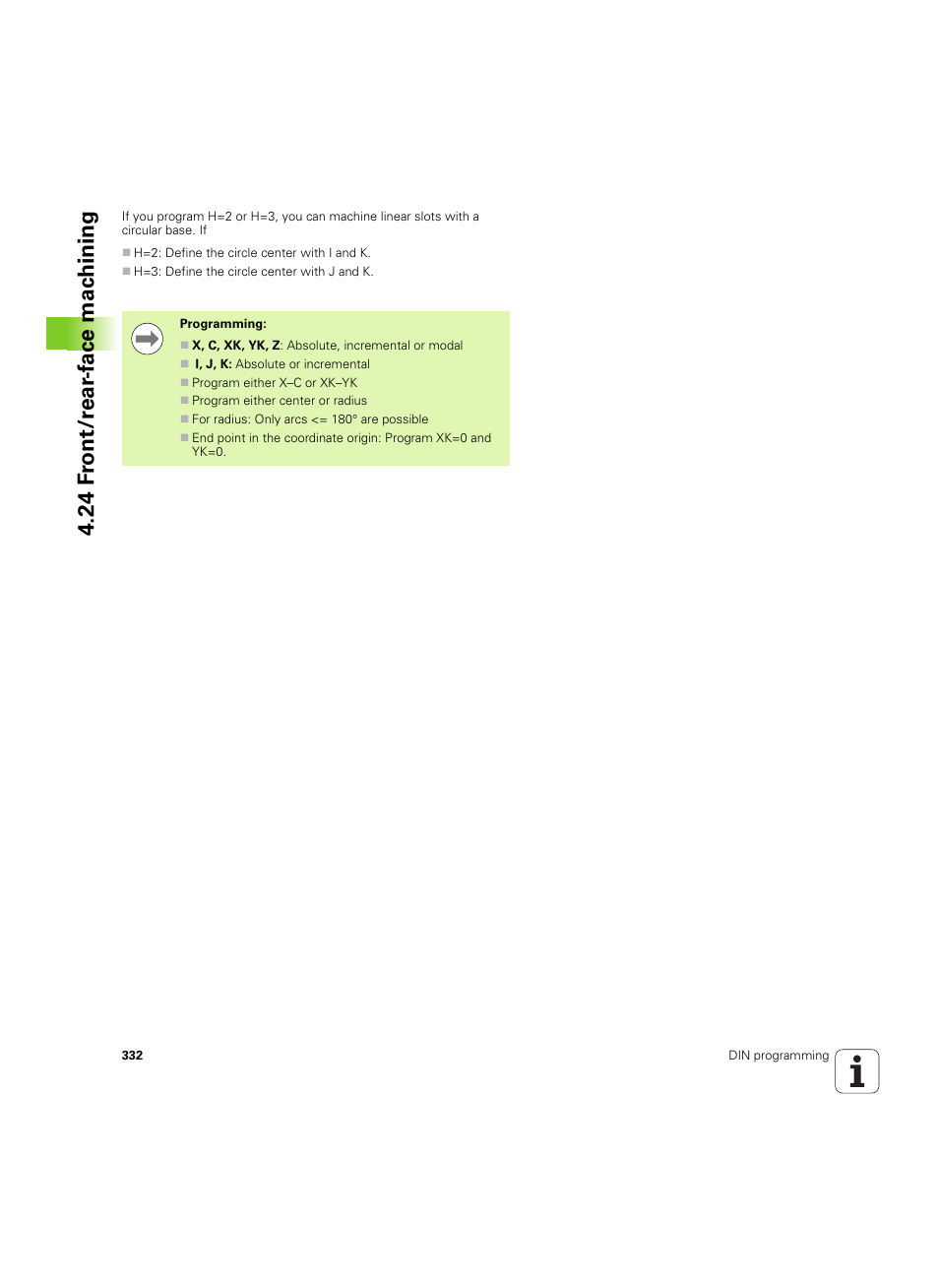 24 f ront/r ear -f ace mac h ining | HEIDENHAIN SW 54843x-02 DIN Programming User Manual | Page 332 / 601