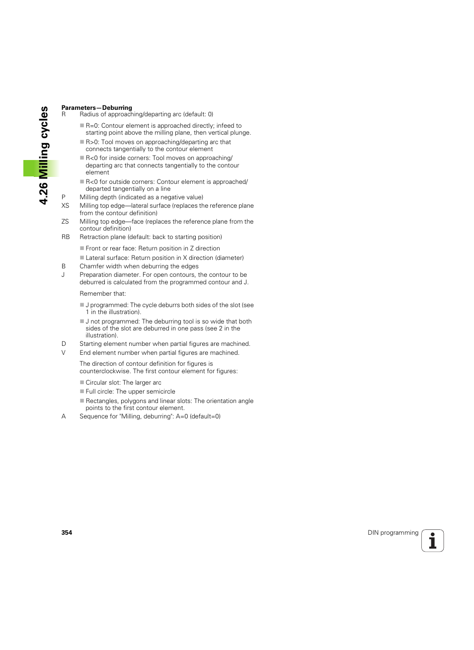 26 milling cy cles | HEIDENHAIN SW 54843x-02 DIN Programming User Manual | Page 354 / 601