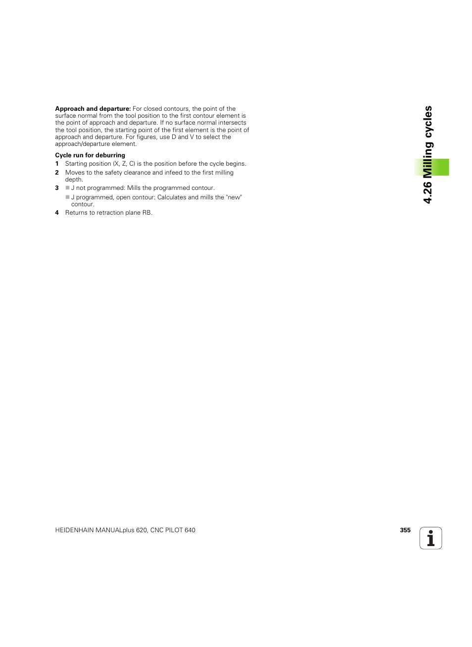 26 milling cy cles | HEIDENHAIN SW 54843x-02 DIN Programming User Manual | Page 355 / 601