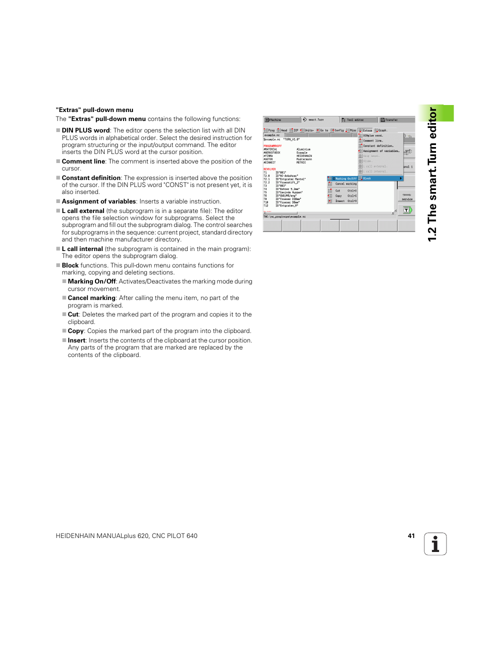 2 the smar t.t u rn edit or | HEIDENHAIN SW 54843x-02 DIN Programming User Manual | Page 41 / 601