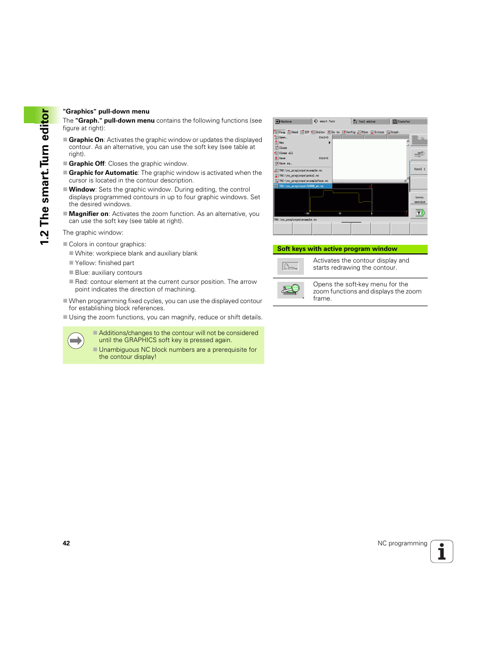 2 the smar t.t u rn edit or | HEIDENHAIN SW 54843x-02 DIN Programming User Manual | Page 42 / 601