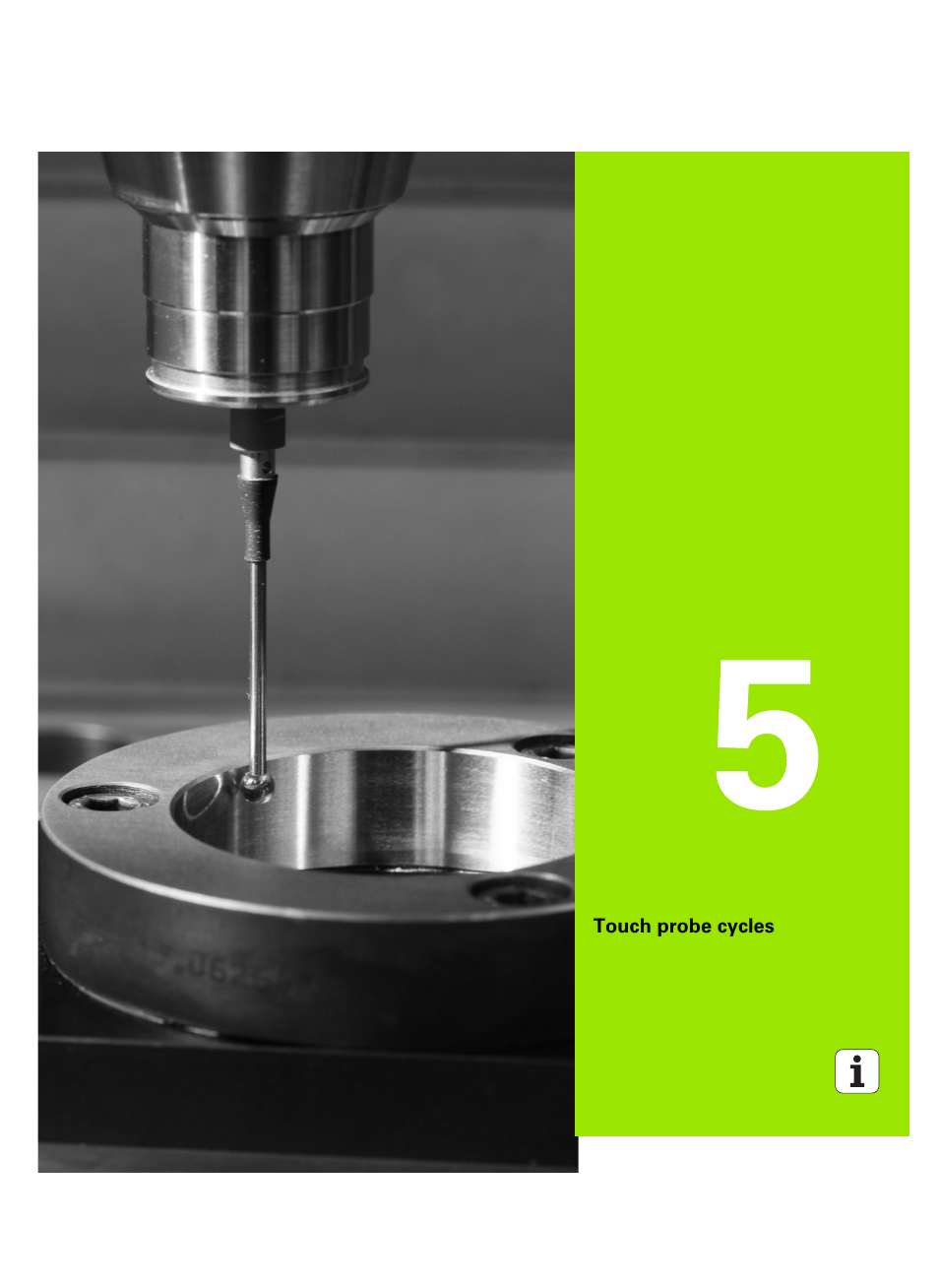 Touch probe cycles, 5 touch probe cycles | HEIDENHAIN SW 54843x-02 DIN Programming User Manual | Page 427 / 601