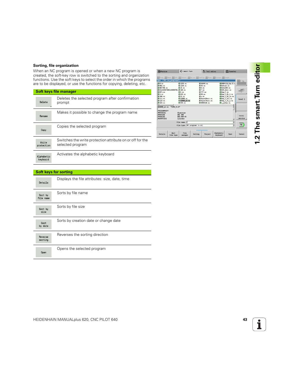 2 the smar t.t u rn edit or | HEIDENHAIN SW 54843x-02 DIN Programming User Manual | Page 43 / 601