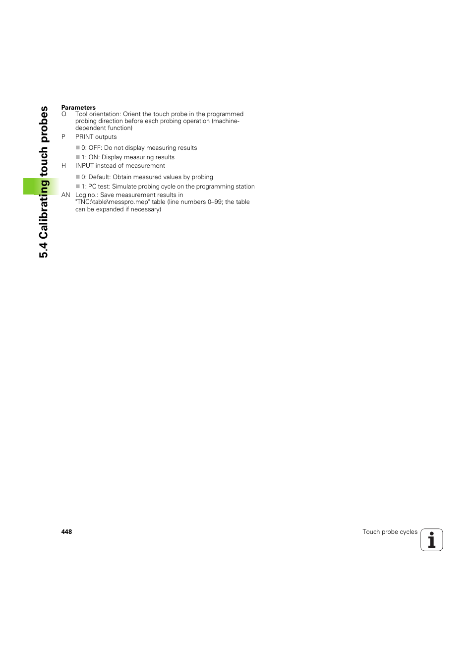 4 calibr a ting t ouc h pr obes | HEIDENHAIN SW 54843x-02 DIN Programming User Manual | Page 448 / 601