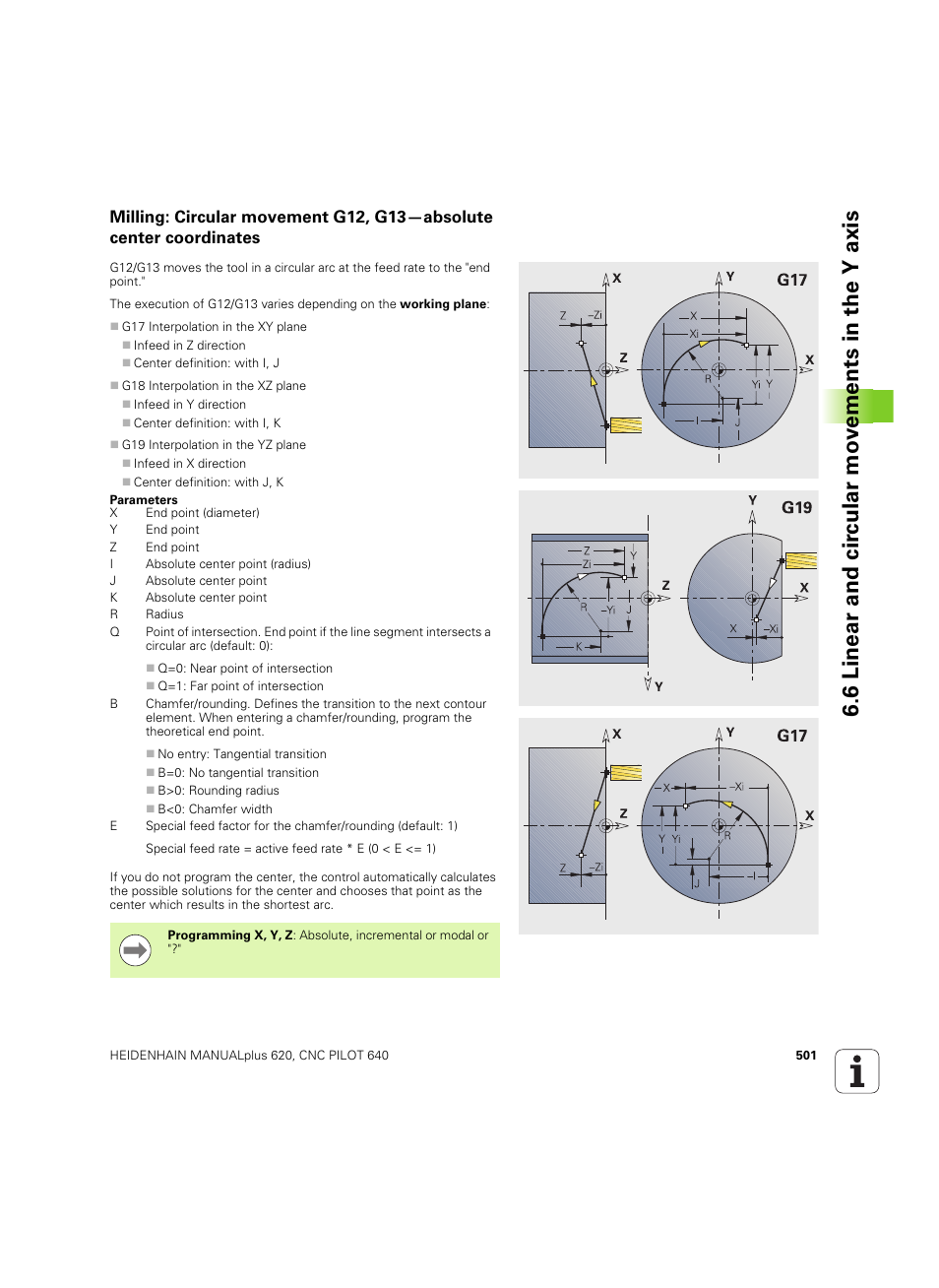 6 linear and cir c ular mo v e ments in the y axis | HEIDENHAIN SW 54843x-02 DIN Programming User Manual | Page 501 / 601
