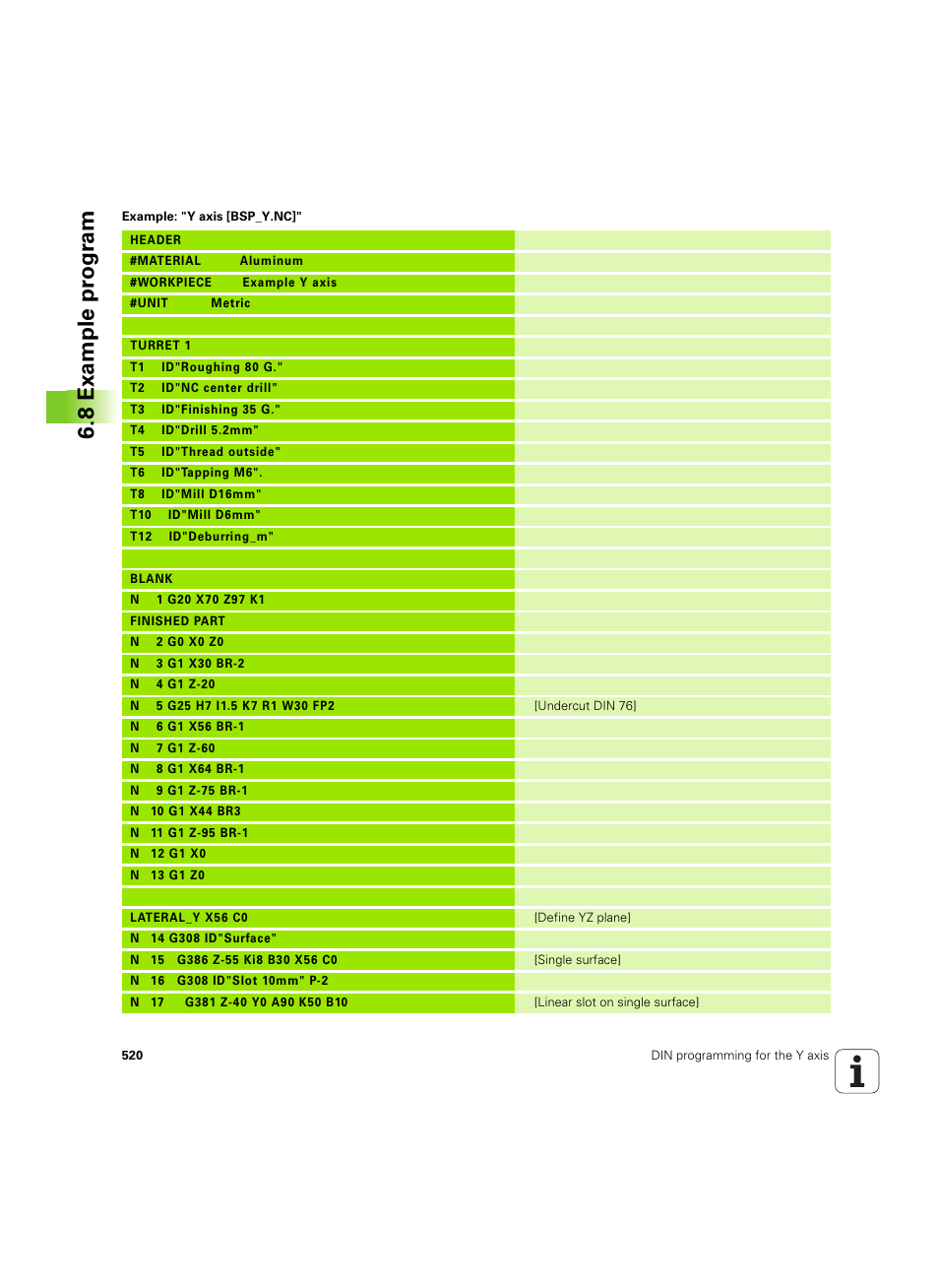 8 example pr ogr am | HEIDENHAIN SW 54843x-02 DIN Programming User Manual | Page 520 / 601