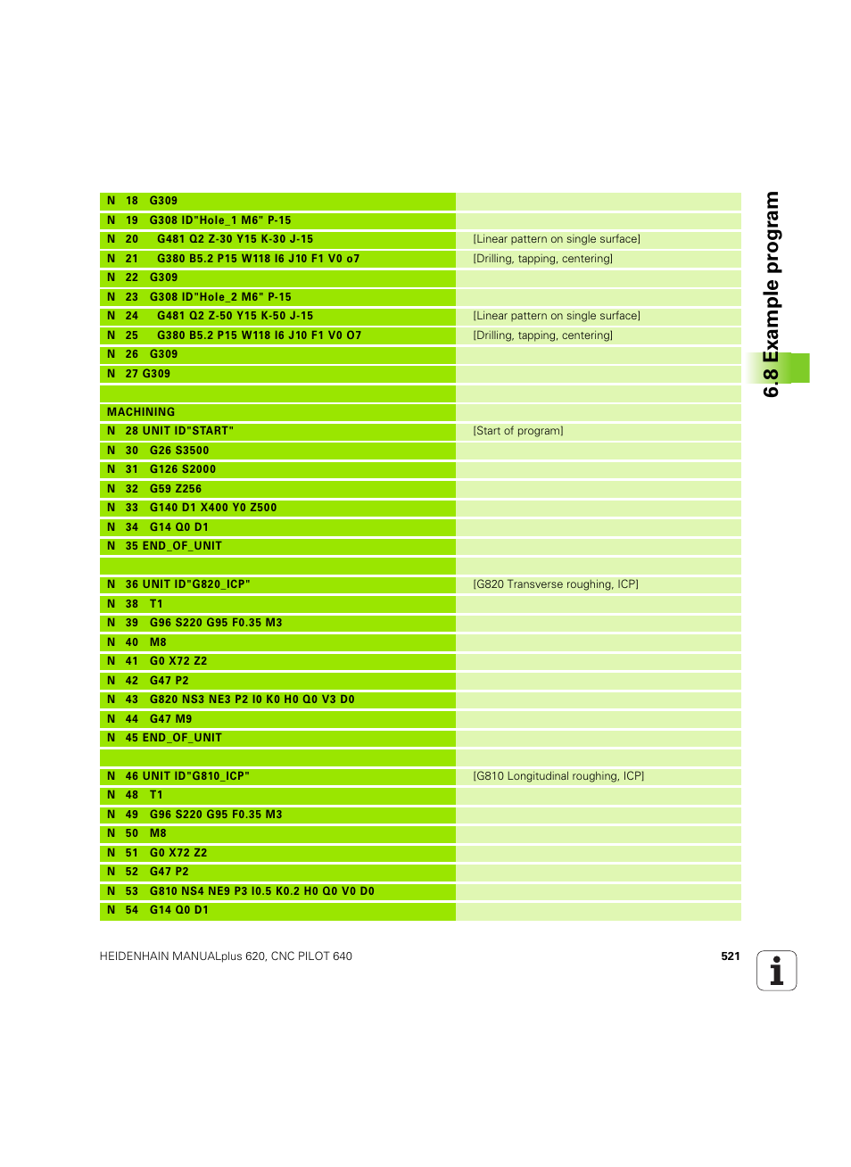 8 example pr ogr am | HEIDENHAIN SW 54843x-02 DIN Programming User Manual | Page 521 / 601
