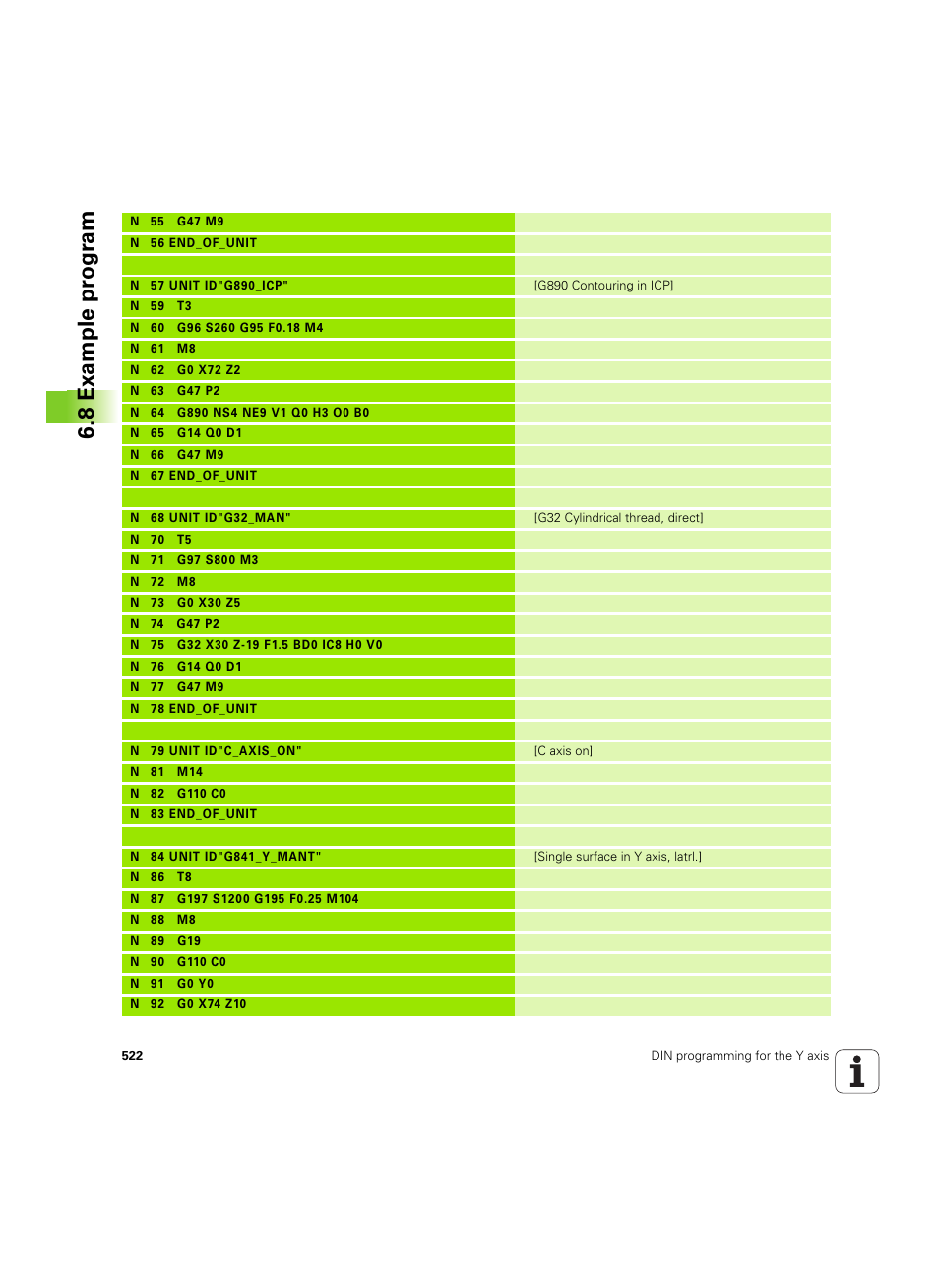 8 example pr ogr am | HEIDENHAIN SW 54843x-02 DIN Programming User Manual | Page 522 / 601