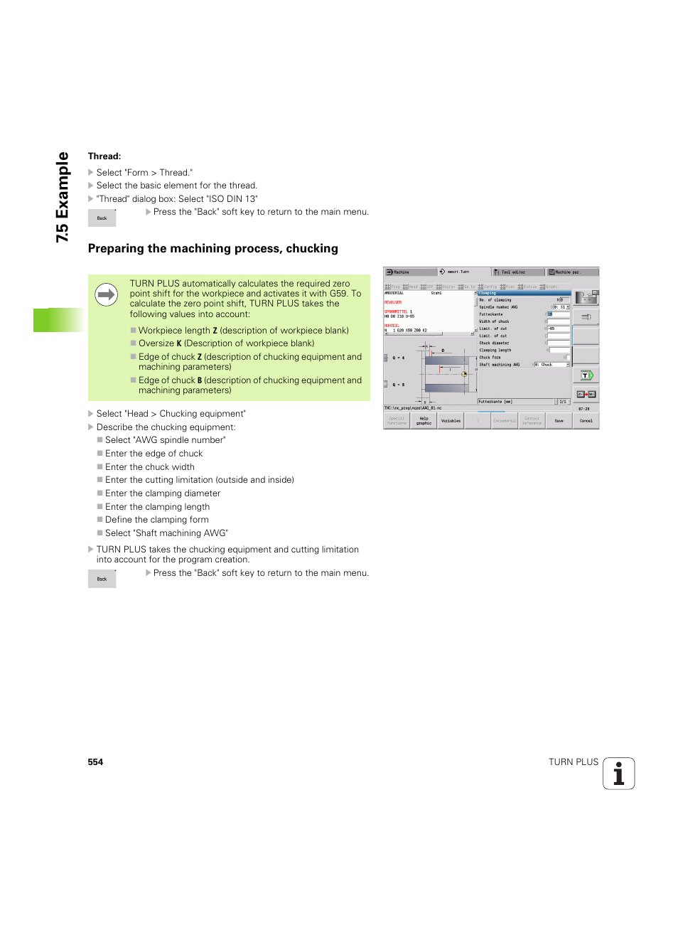 Preparing the machining process, chucking, 5 example | HEIDENHAIN SW 54843x-02 DIN Programming User Manual | Page 554 / 601