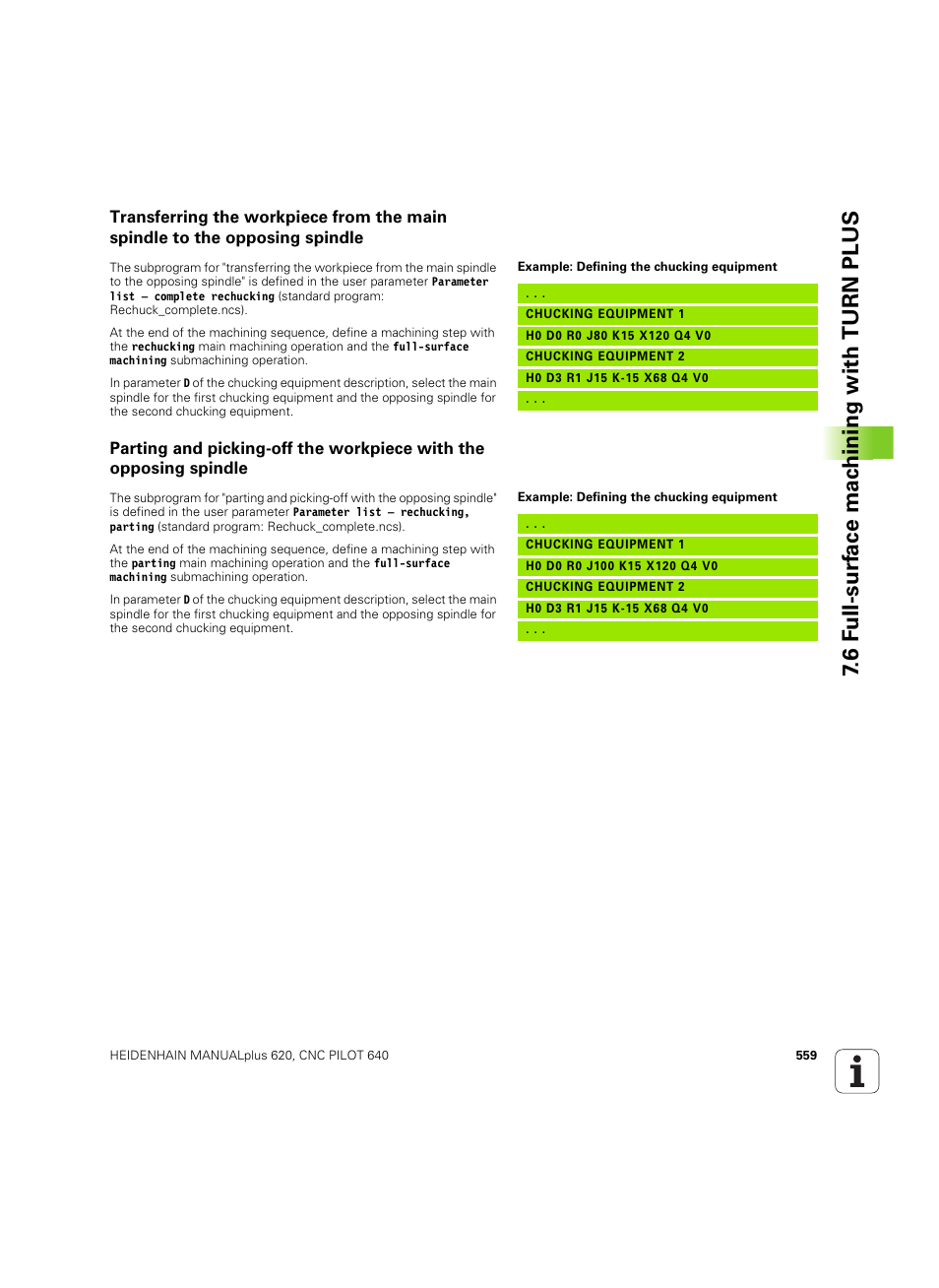 6 f u ll-surf ace mac h ining with turn plus | HEIDENHAIN SW 54843x-02 DIN Programming User Manual | Page 559 / 601