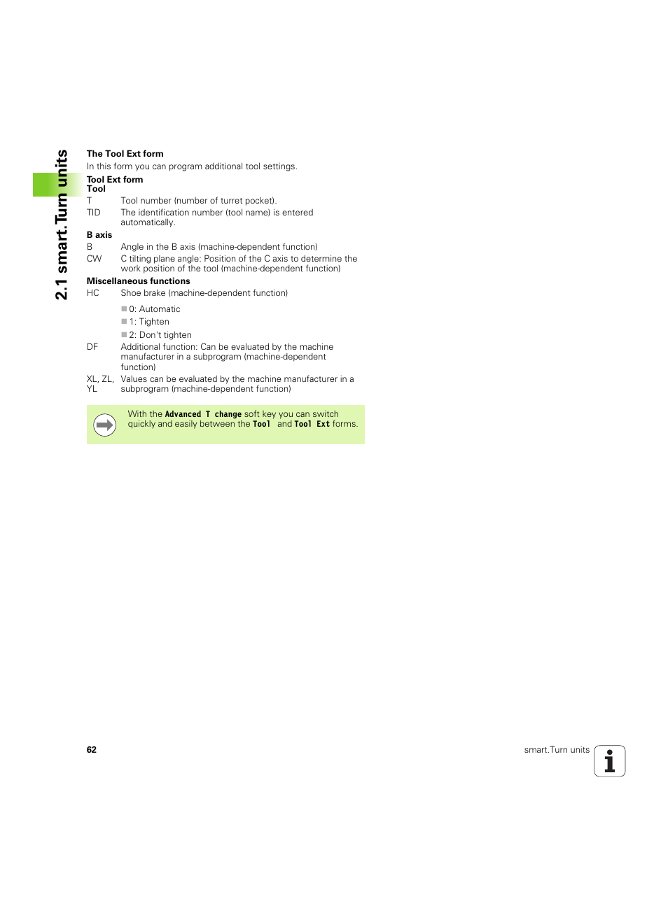 1 smar t.t u rn units | HEIDENHAIN SW 54843x-02 DIN Programming User Manual | Page 62 / 601