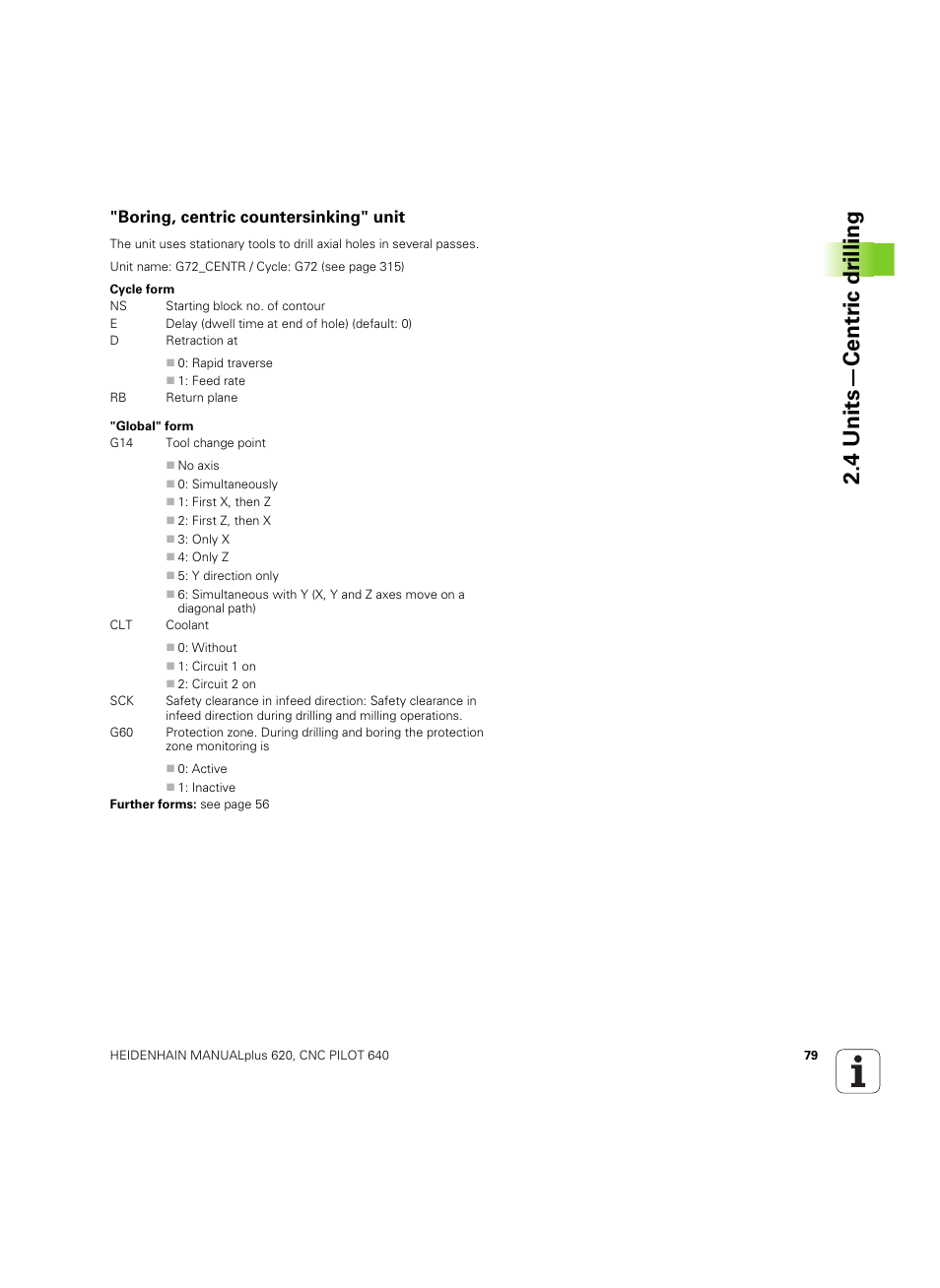 Boring, centric countersinking" unit, 4 units—centr ic dr illing | HEIDENHAIN SW 54843x-02 DIN Programming User Manual | Page 79 / 601