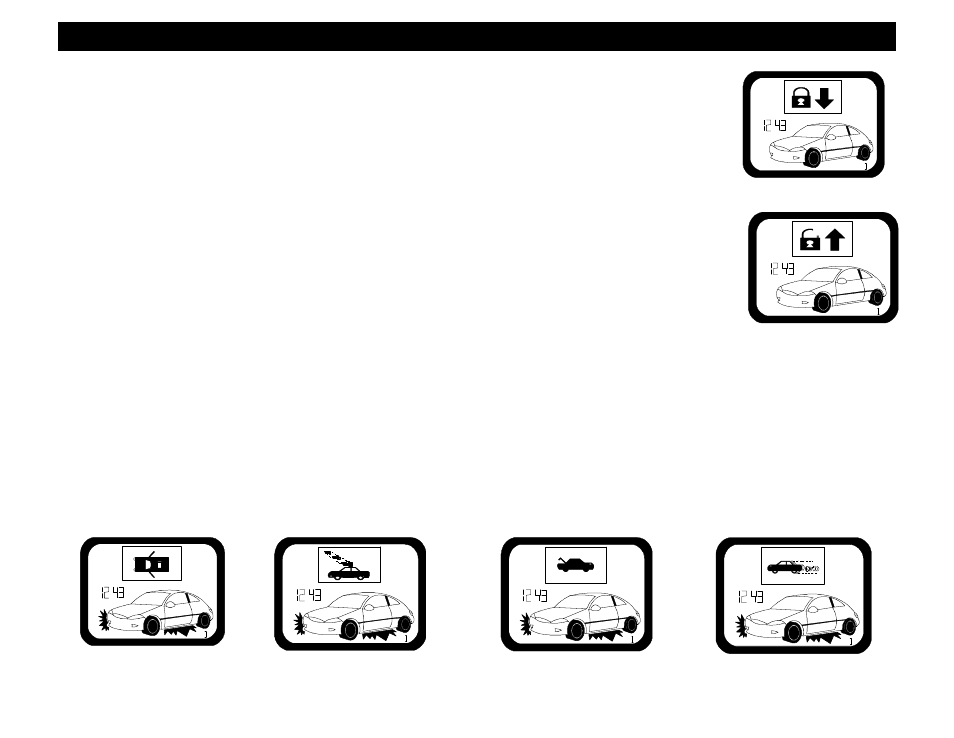 Operating instructions - alarm, Arm/lock, Disarm/unlock | Door trigger, Shock trigger, Hood/trunk trigger, Ignition trigger | Crimestopper Security Products CS-2016DPII-FM User Manual | Page 5 / 20