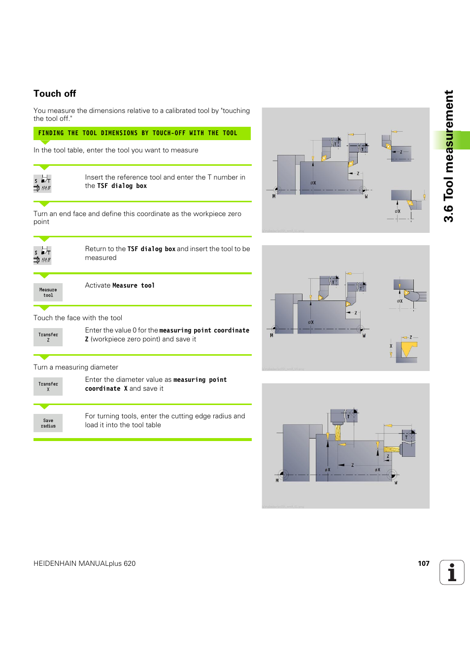 Touch off, 6 t o ol measur ement | HEIDENHAIN SW 54843x-03 User Manual | Page 107 / 656