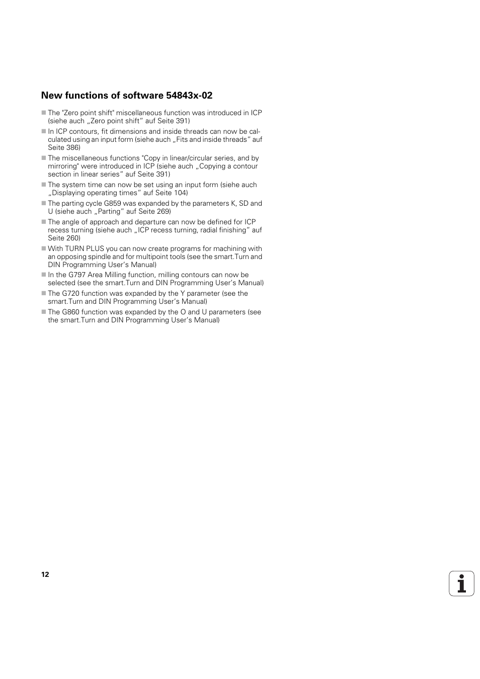 New functions of software 54843x-02 | HEIDENHAIN SW 54843x-03 User Manual | Page 12 / 656
