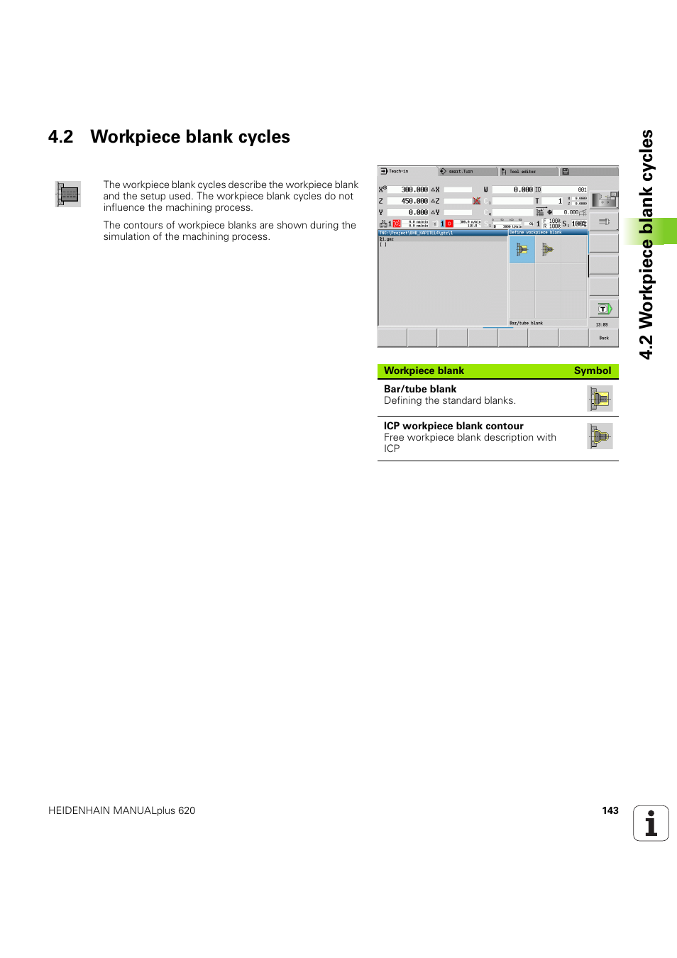 2 workpiece blank cycles | HEIDENHAIN SW 54843x-03 User Manual | Page 143 / 656