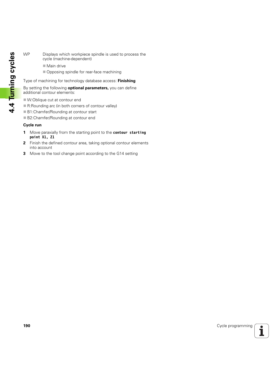 4 t u rn ing cy cles | HEIDENHAIN SW 54843x-03 User Manual | Page 190 / 656