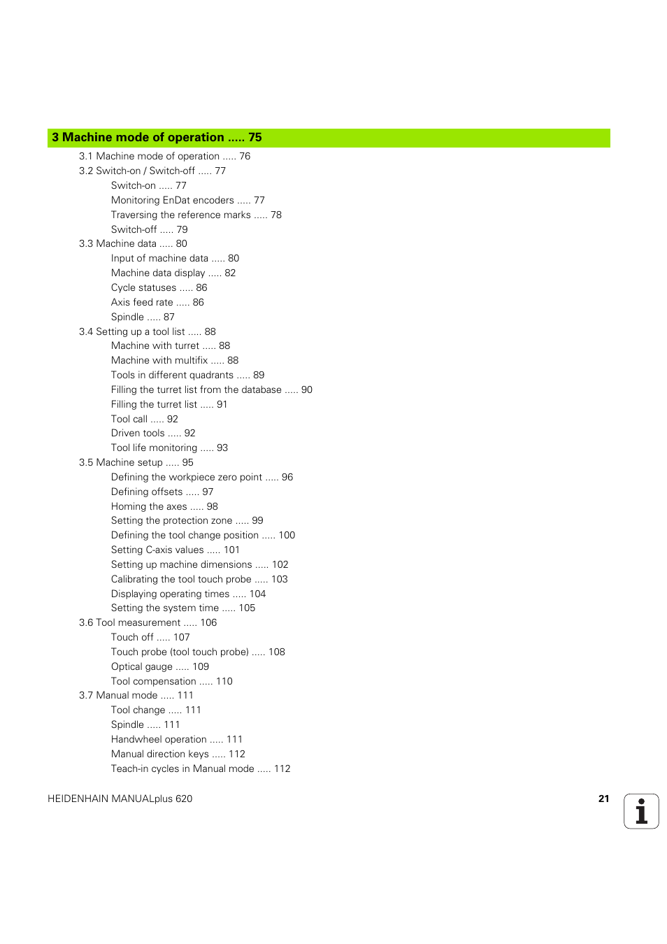 3 machine mode of operation | HEIDENHAIN SW 54843x-03 User Manual | Page 21 / 656