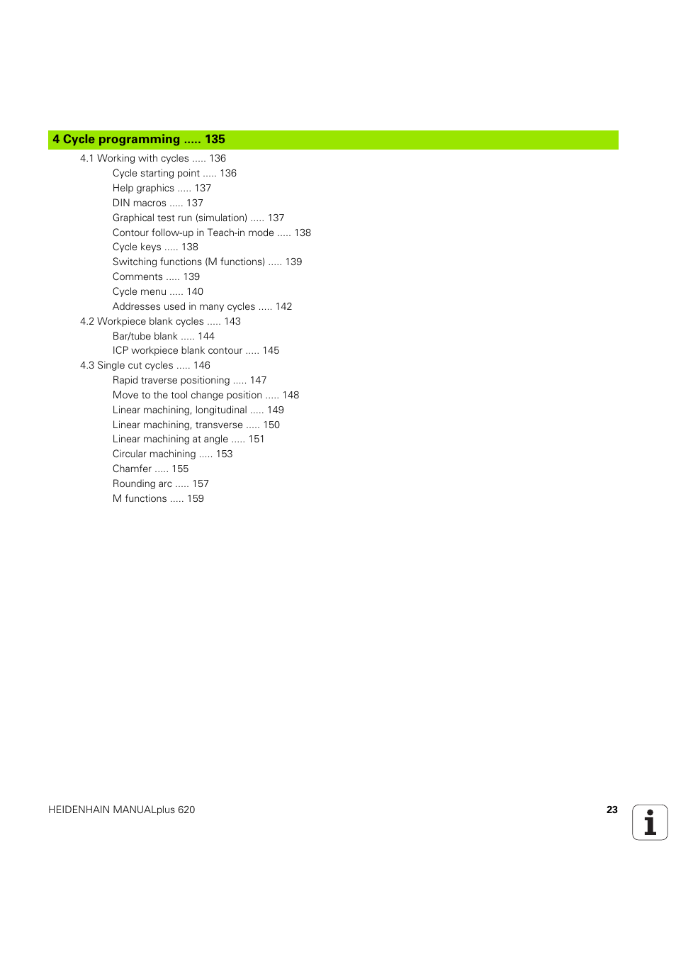 4 cycle programming | HEIDENHAIN SW 54843x-03 User Manual | Page 23 / 656