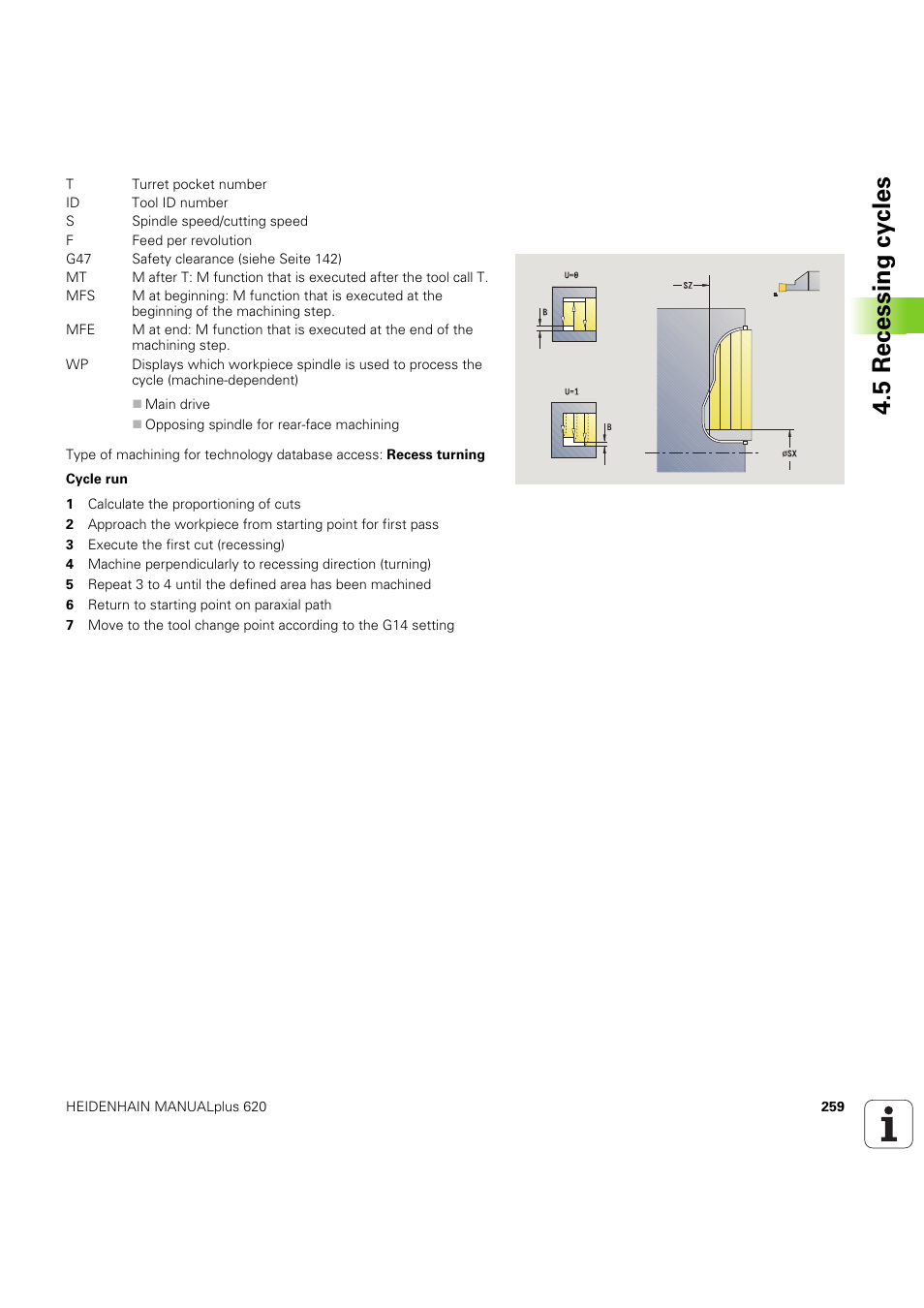 5 recessing cy cles | HEIDENHAIN SW 54843x-03 User Manual | Page 259 / 656