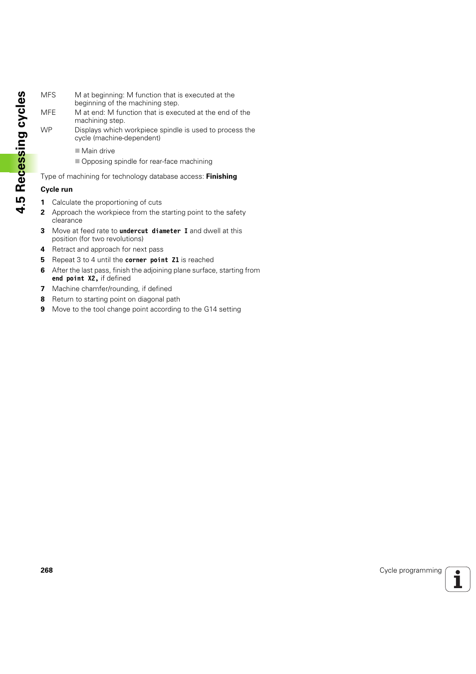 5 recessing cy cles | HEIDENHAIN SW 54843x-03 User Manual | Page 268 / 656