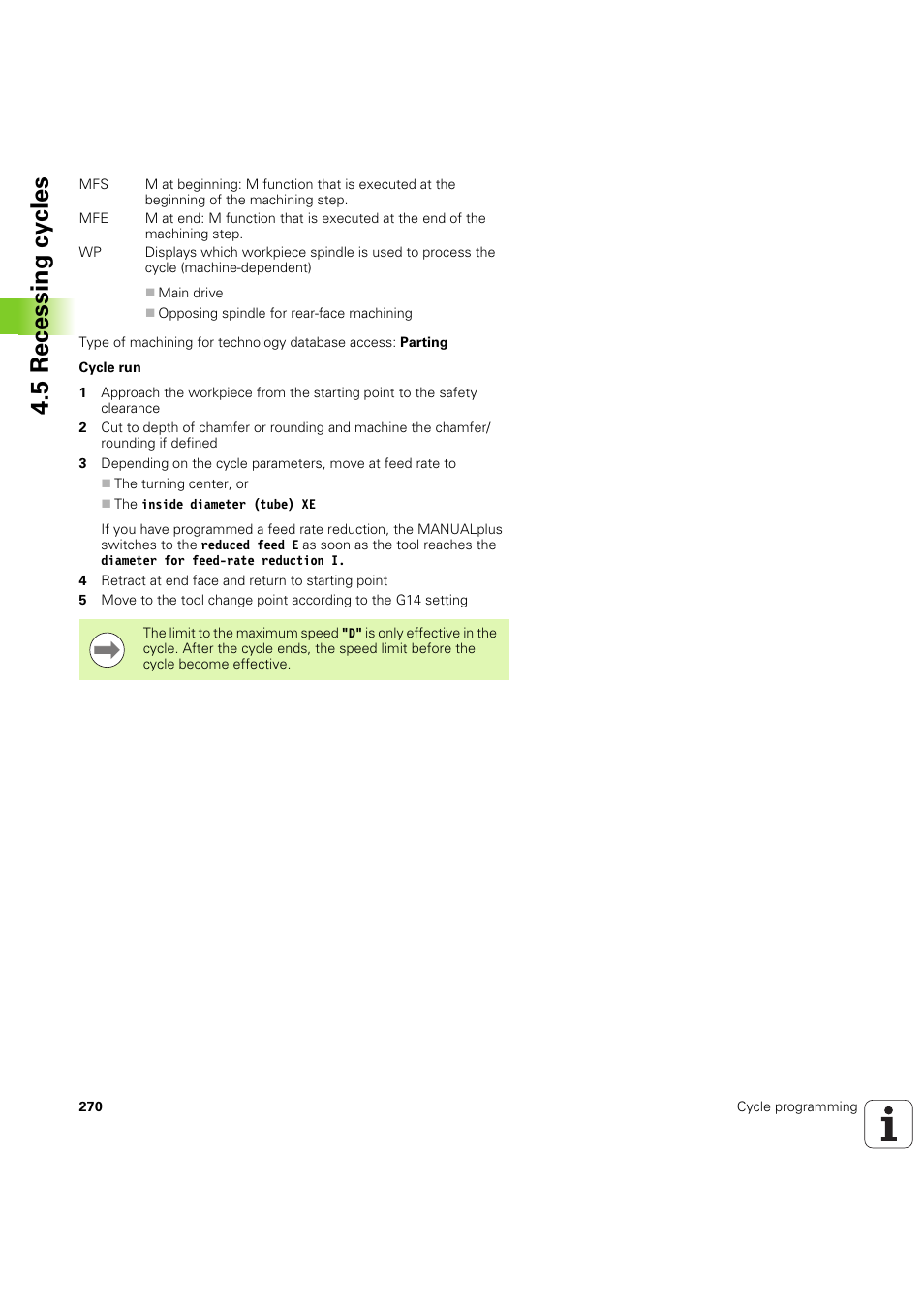 5 recessing cy cles | HEIDENHAIN SW 54843x-03 User Manual | Page 270 / 656