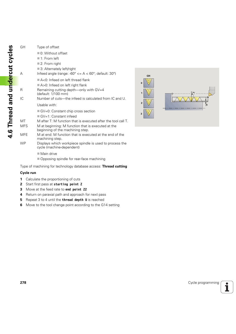 6 thr ead and under c ut cy cles | HEIDENHAIN SW 54843x-03 User Manual | Page 278 / 656
