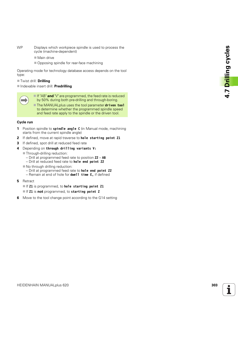 7 dr illing cy cles | HEIDENHAIN SW 54843x-03 User Manual | Page 303 / 656