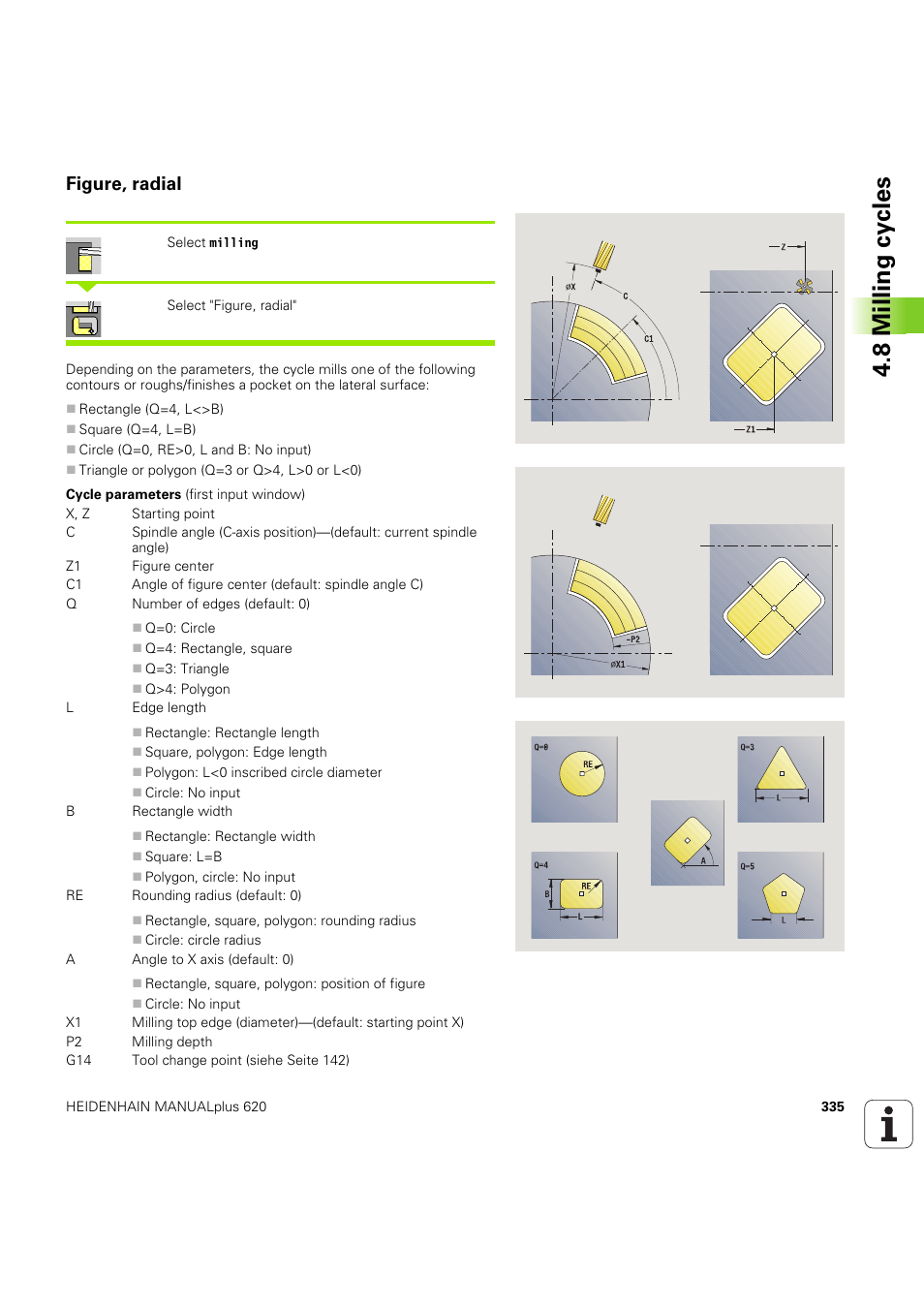 Figure, radial, 8 milling cy cles | HEIDENHAIN SW 54843x-03 User Manual | Page 335 / 656