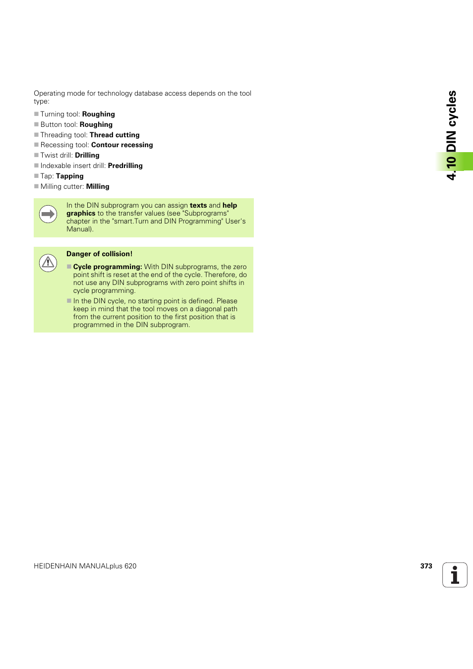 1 0 din cy cles | HEIDENHAIN SW 54843x-03 User Manual | Page 373 / 656