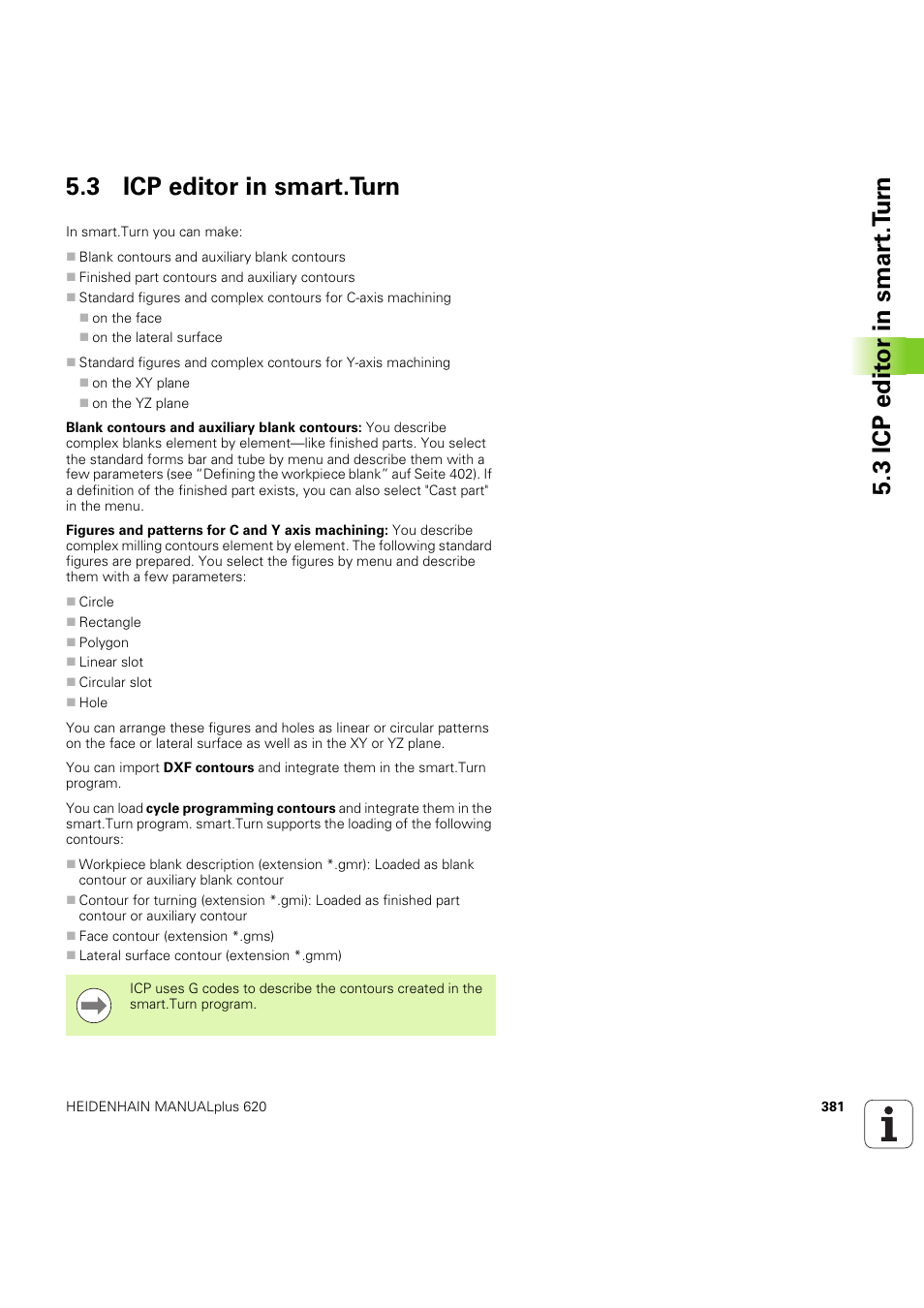 3 icp editor in smart.turn | HEIDENHAIN SW 54843x-03 User Manual | Page 381 / 656
